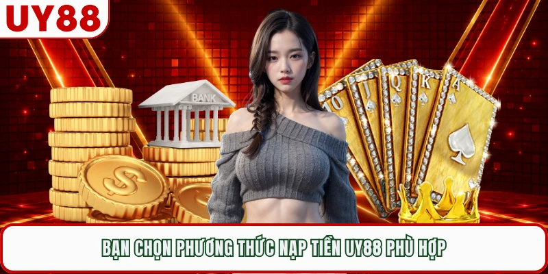 Bạn chọn phương thức nạp tiền UY88 phù hợp